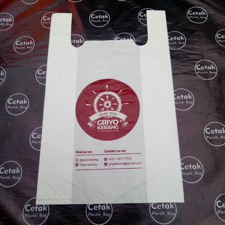 Sablon Plastik Kresek Murah Super Ukuran 35x50 Free Desain