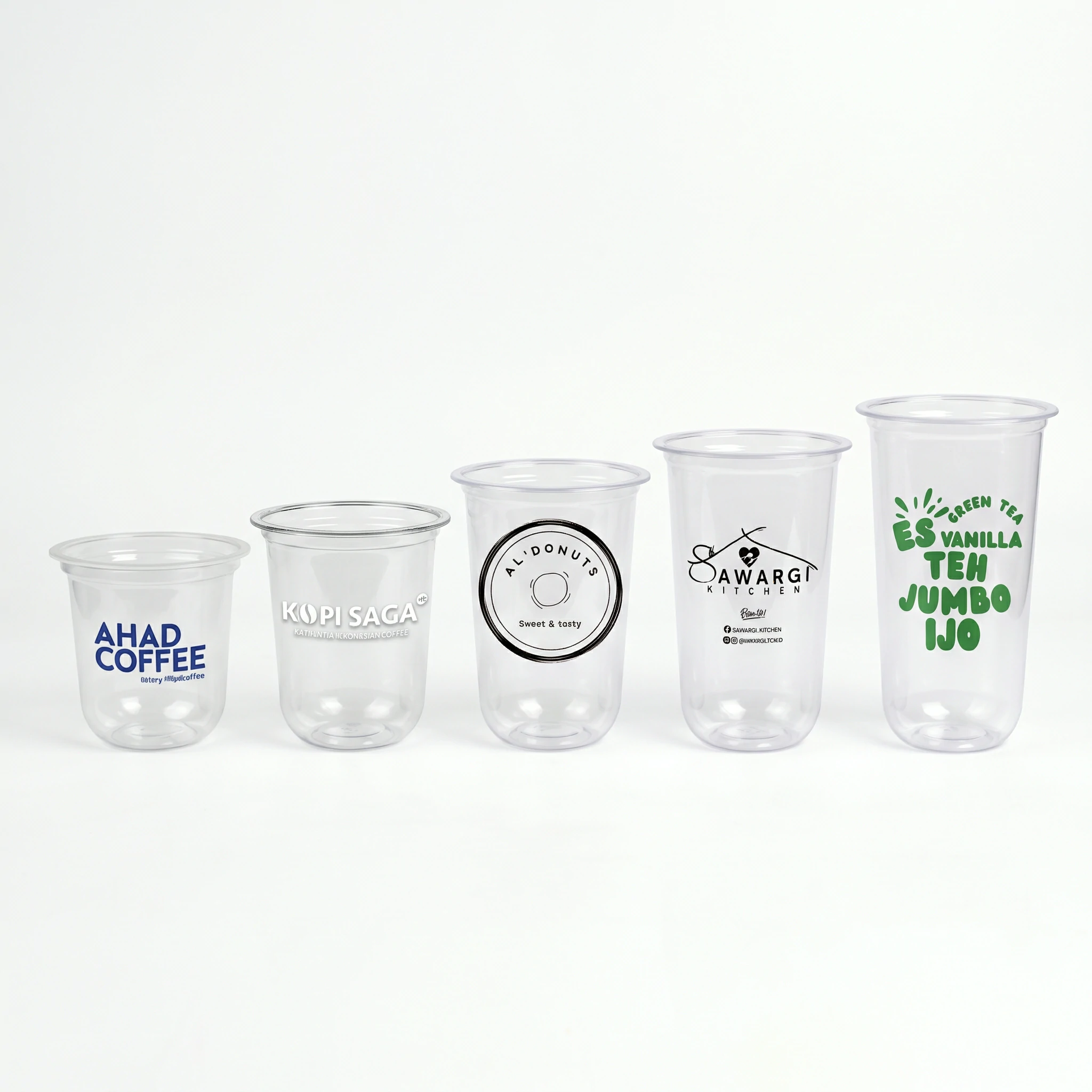 Sablon Gelas OVAL 12 oz, 14 oz, 16 oz, 18 oz, dan 22 Oz TEBAL