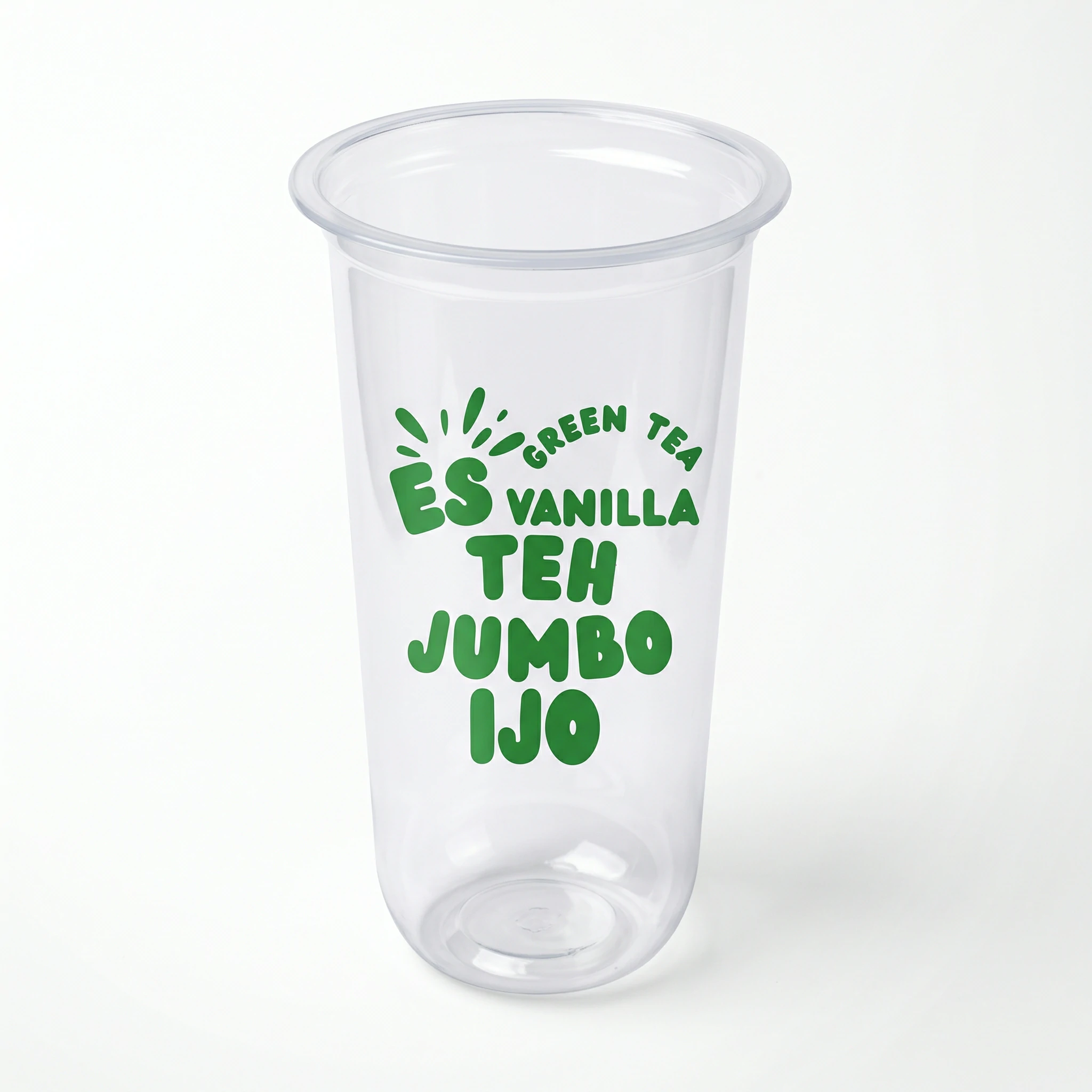 Sablon Gelas OVAL 12 oz, 14 oz, 16 oz, 18 oz, dan 22 Oz TEBAL