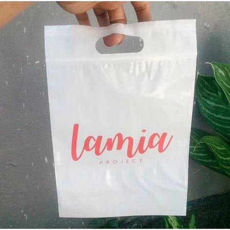 Sablon Plastik Ziplock/Plastik Klip Plong 30x38+7 Free Desain