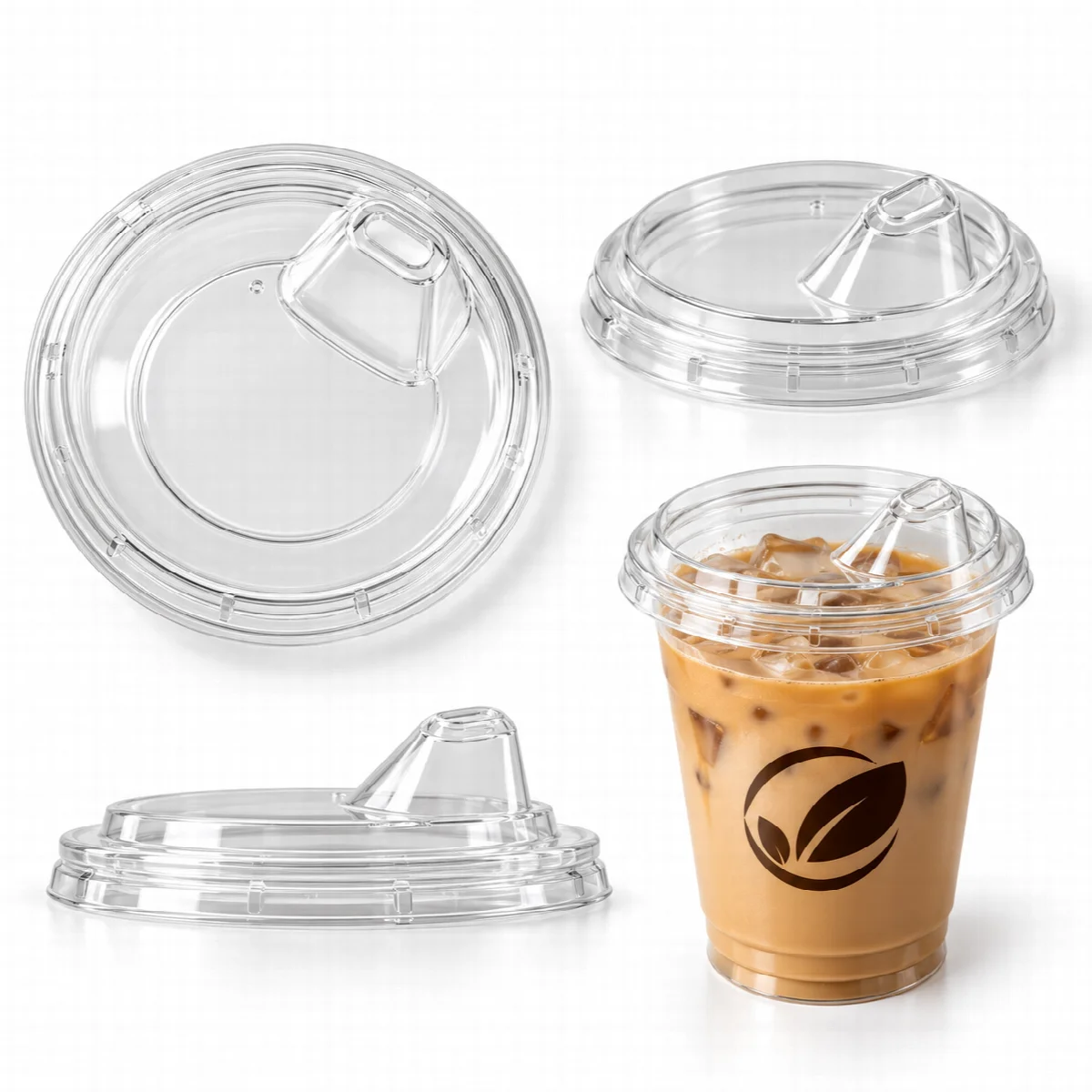 Tutup Gelas Plastik Lid Strawless 93 mm