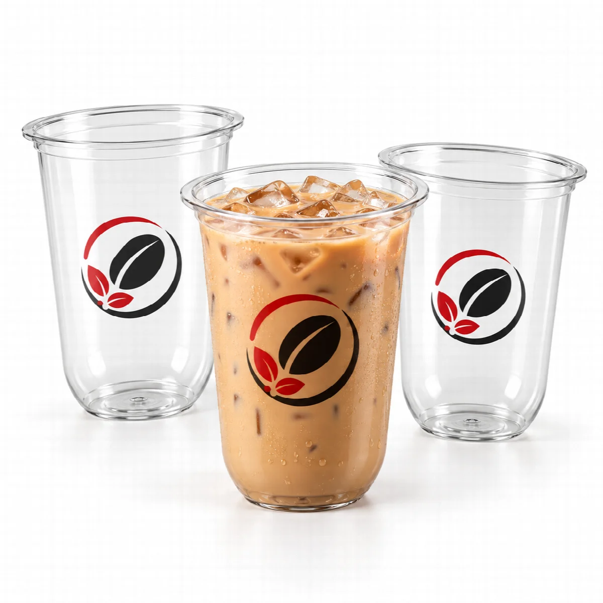 Printing 2-4 Warna Cup Datar 12 Oz, 14 Oz, 16 Oz, 18 Oz, dan 22 Oz