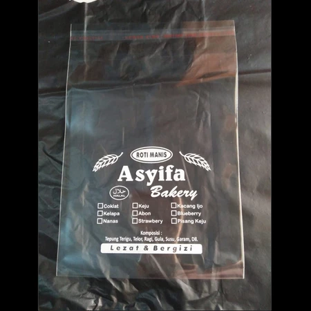 Sablon Plastik Opp Roti Ukuran 13x15 Free Desain