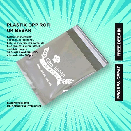 Sablon Plastik Opp ukuran besar free desain