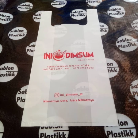 Sablon Plastik Kresek Ukuran Besar 28x40 Free Desain