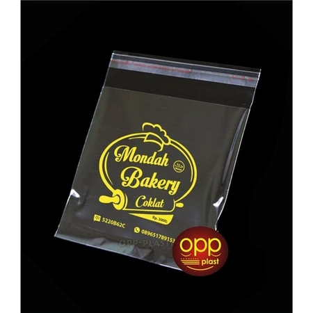 Sablon Plastik Opp Roti Ukuran 13x15 Free Desain