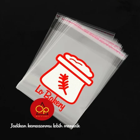 Sablon Plastik Opp Roti Ukuran 15x15 Free Desain
