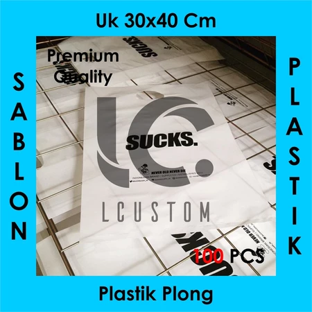 Sablon Plastik Plong HD ukuran 30x40 FREE DESIGN